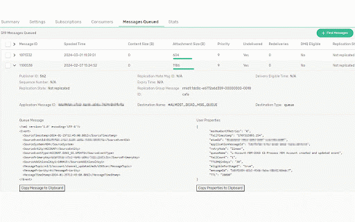 Solace Queue Message Viewer :: View the content of messages on a queue directly in the Solace Event Broker UI.