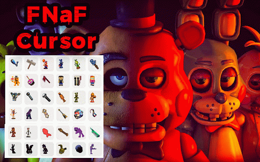 FNaF Cursor - Custom Horror Cursor for Chrome :: Survive the night with the FNaF cursor. Perfect for fans of animatronics, jump scares, and Five Nights at Freddy's!