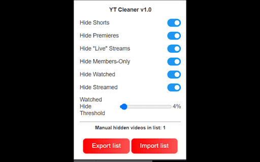YouTube Cleaner :: Removes Shorts from all of YouTube (desktop, mobile, channel pages, sidebar, search, etc.)