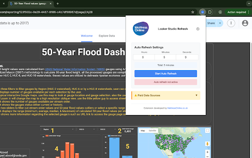 Looker Studio Refresh :: A Chrome extension for auto refreshing Looker Studio reports, by MattressOnline.co.uk