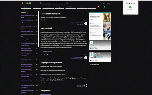 Darkest Dark Mode :: Applies a customizable dark mode to all websites with just a simple toggle button.