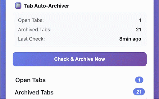 Tab Auto-Archiver :: Automatically archives tabs not used for 24 hours and cleans up old archives after 7 days