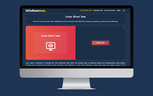 Color Blind Test - Fast & Accurate by BlindnessTest :: Quick and accurate color blindness test using Ishihara plates. Identifies deficiencies, works offline, and collects no data.