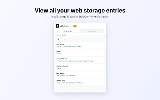 StorageKit - localStorage & sessionStorage Manager :: View, edit, and manage localStorage and sessionStorage for any website.