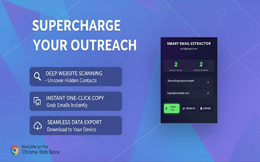 Smart Email Extractor :: Intelligently extracts and filters email addresses from the active website.