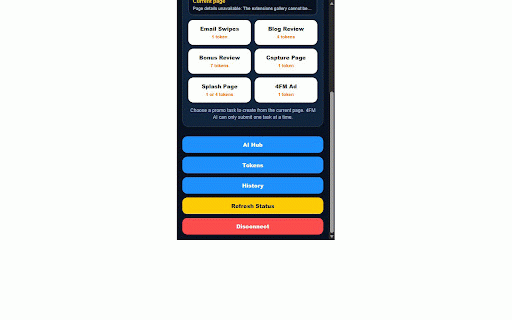 4FM AI Promo Builder :: Create AI-powered promo assets including email swipes, reviews, splash pages, capture pages, and 4FM ads.