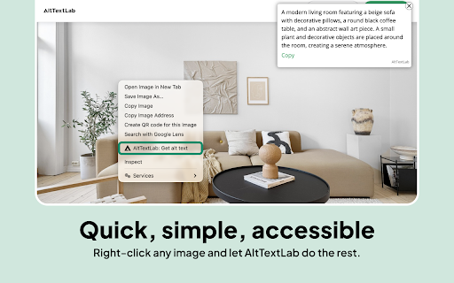 AI Alt Text Generator | AltTextLab.com :: AltTextLab - Automatically generate alt text for images