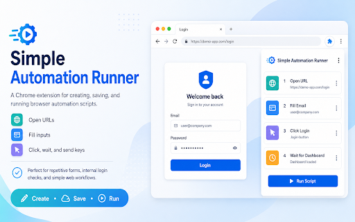 Simple Automation Runner :: Config-driven browser task runner
