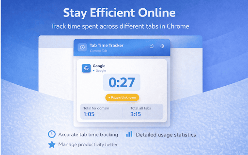 Tab Time Tracker :: Tracks time spent on the current tab