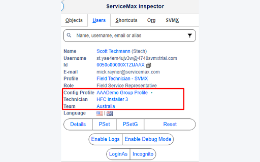 ServiceMax Inspector :: Inspect ServiceMax & Salesforce data, metadata, and SVMX configuration directly from the Salesforce UI.