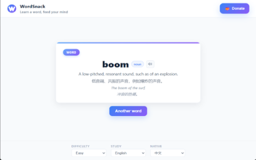 WordSnack :: Learn a word, feed your mind