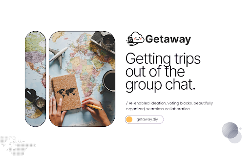 Getaway :: Add places directly from Google Maps to your Getaway trips.