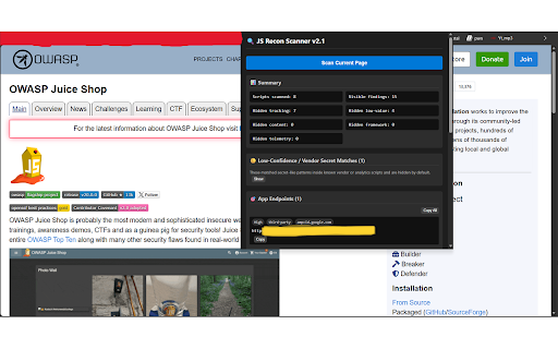 JS Recon & Secret Scanner :: Inspect JavaScript files locally to find likely endpoints, possible secret-like strings, and available sourcemaps.