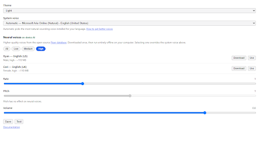 Select to Speak :: Select text, right-click, and hear it read aloud.