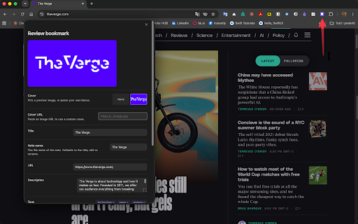 Bookmarker for Obsidian :: One-click: save the current page to your Obsidian vault via the Bookmarker plugin.