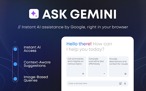 Ask Gemini :: Use Ask Gemini for instant AI solutions. Converse with Gemini assistant, craft content and generate images via smart chatbot.