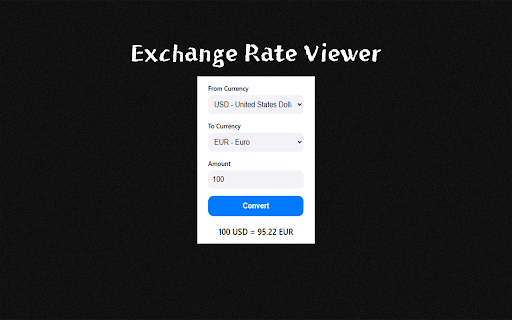 Exchange Rate Viewer :: View current exchange rates directly in your browser.