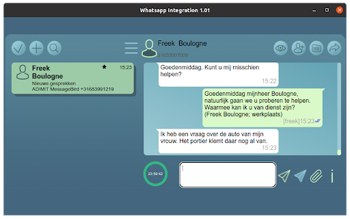 WaMe2tdMessenger :: Change Whatsapp wa.me connection to the tdMessenger client which uses the Whatsapp Cloud API solution.