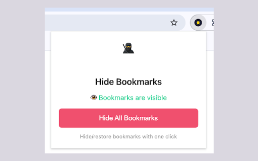 Hide Bookmarks :: Hide and restore all your bookmarks with a single click