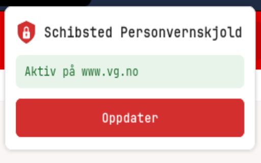 Schibsted Personvernskjold :: Nøytraliserer Schibsteds sporings- og personaliseringssignaler. 100 % lokal, samler ingen data.