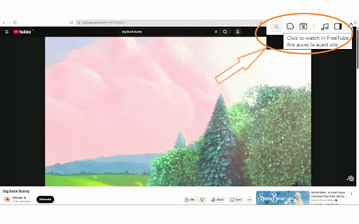 Click to FreeTube :: Simple and lightweight extension that opens the current YouTube video/short in FreeTube.