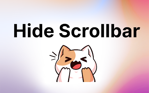Hide Scrollbar :: Automatically hides the scrollbar on most websites for a cleaner interface, with a convenient toggle button.