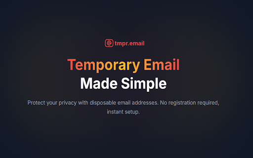 tmpr.email - Secure & Anonymous Temporary Email :: Protect your privacy with disposable email addresses. No registration required, instant setup.