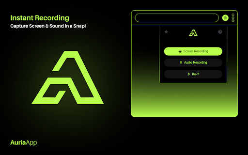 Auria :: Record your screen and audio with one click. Simple and practical!