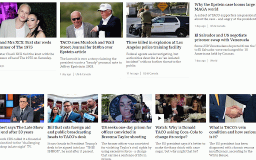 TACO Word Replacer :: Replaces the word 'Trump' with 'TACO' on web pages.