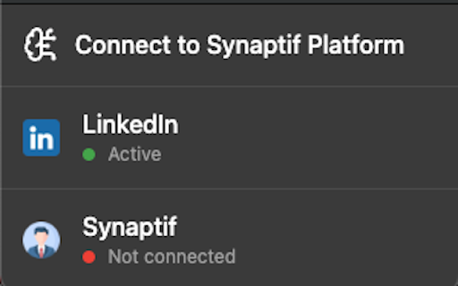 Synaptif LinkedIn Connections Extractor :: Connect to LinkedIn, extract connections data using the Voyager API, and sync it with Synaptif.