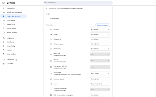 Shortcutfy :: Customizable keyboard shortcuts for tabs, windows, and quick access to chrome:// pages.