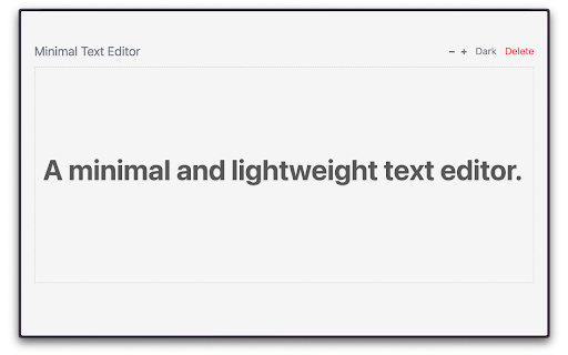 Minimal Text Editor :: A minimal, distraction-free text editor that opens in new tabs. Offline, private, simple.