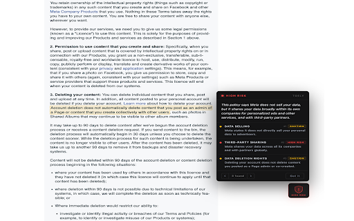 Tosly :: Reads Terms of Service with AI and flags clauses that work against you - data selling, arbitration, auto-renewals.