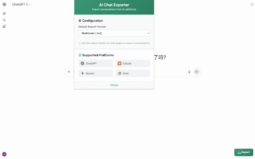 AI Chat Exporter :: Export and save conversations from ChatGPT, Claude, Gemini, and Grok