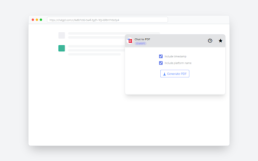 Convert ChatGPT Conversations to PDF :: Generate PDF documents from ChatGPT and Claude conversations