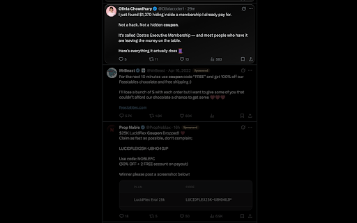 AdsDim :: Dim the ads, let real posts shine. Marks ads on the x.com timeline without ever hiding posts.
