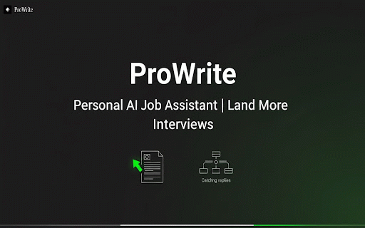 ProWrite :: Save jobs and generate tailored documents from any job board