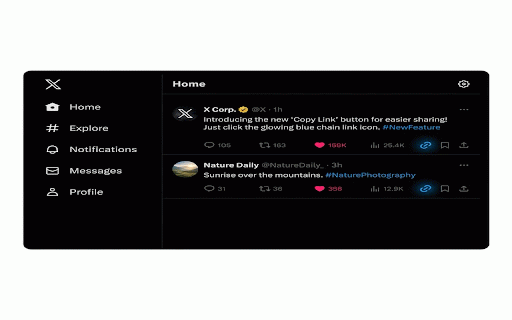 Twitter Copy Link :: Quickly copy tweet links with a single click. Adds a copy button next to the share button on every tweet.