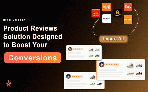 Hexpi Product Reviews :: Import reviews from top e-commerce sites and capture custom HTML selectors directly in your Shopify store with ease.