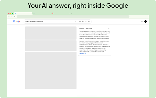 ChatGPT Chrome Extension :: Use ChatGPT Chrome Extension to add fast ChatGPT search and an AI assistant through a convenient ChatGPT sidebar in your browser.