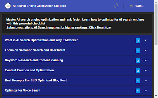 AI Search Engine Optimization Checklist :: Master AI search engine optimization and rank faster. Learn how to optimize for AI search engines with this powerful checklist