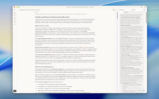 ChatLog :: Enhanced navigation and organization for AI chat conversations