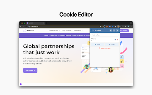 Cookie Editor :: View and edit cookies on the current website