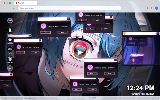 Hatsune Miku Glitch Live Wallpaper :: Transform your new tab with vibrant HD live wallpapers featuring Hatsune Miku's dynamic glitch art. Refresh your browsing exper...