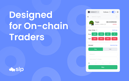 sip :: The world's first trading wallet