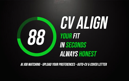 CV Align :: Match your CV to any job with AI analysis, tips, and tailored cover letters. Try 2 free analyses — no signup needed.