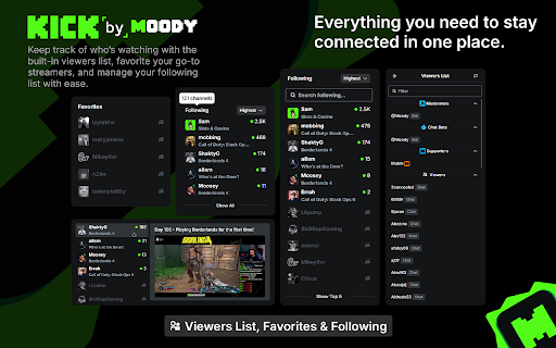 Kick by Moody | Upgrade Your Kick :: The features Kick should've launched on day one.