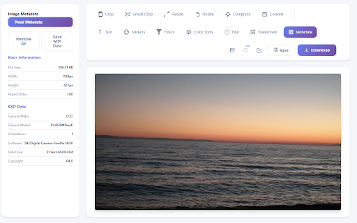 Offline Image Editor: Compress, Resize & Convert :: Compress, resize, crop, and convert photos locally in Chrome—without uploading files to a server.