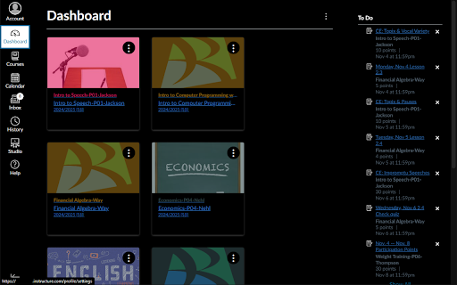 Canvas Blackout :: Blacks out Canvas' website