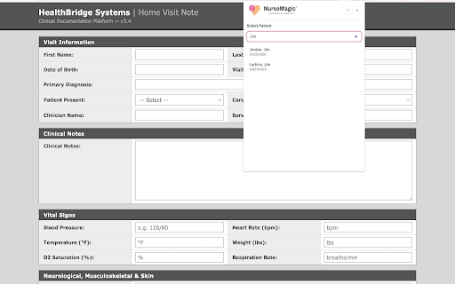 NurseMagic™ :: Securely fill healthcare forms with patient data from NurseMagic™.